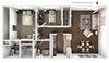 Beverly Palms - 2 Bedroom 1.5 Bathroom B vFloor plan Beverly Palms - 2 Bedroom 1.5 Bathroom B vFloor plan at The Life at Beverly Palms, Pasadena